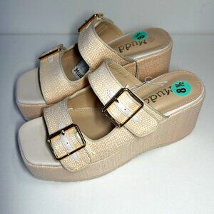 Mudd Wedge Sandals Women's size 8.5 NWT